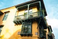 CARTAGENA, COLOMBIA - AUGUST 20: Street scene in the historic center of Cartagena, Colombia on August 20, 2020 Royalty Free Stock Photo