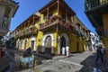 View of the streets of Cartagena, Colombia. Royalty Free Stock Photo