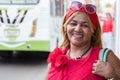 Portrait of a mature woman native of Cartagena, Colombia.