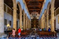 Interior of Iglesia de San Pedro Claver. Church located in Cartagena de Indias Royalty Free Stock Photo