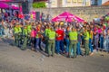 CARTAGENA, COLOMBIA - NOVEMBER 07, 2019: Unidentified spectators at the independece day parade on the streets of