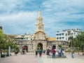 Cartagena de Indias - Colombia - Clock tower in Cartagena de Indias - Colombia Royalty Free Stock Photo