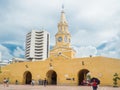 Cartagena de Indias - Colombia - Clock tower in Cartagena de Indias - Colombia Royalty Free Stock Photo