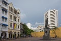 A view of Plaza de coches cars square. It`s a touristic icon Royalty Free Stock Photo