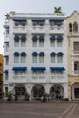 A view of Plaza de coches cars square. It`s a touristic icon Royalty Free Stock Photo