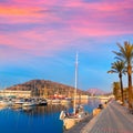 Cartagena Murcia port marina sunrise in Spain