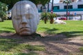 Cartagena park statues, lifelike monuments