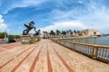 Cartagena Pegasus statues Royalty Free Stock Photo