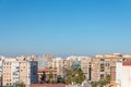 CARTAGENA, SPAIN - 22 FEBRUARY 2019 Panoramic view from the top of Templo Romano Republicano on the architecture of the Spanish Royalty Free Stock Photo