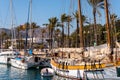 CARTAGENA, SPAIN - FEBRUARY 22, 2019 View from the promenade in the harbor to the beautiful bay, a historic and unique place by