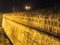 Cartagena wall at night Royalty Free Stock Photo