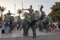 Carthaginian`s brilliant young general Hannibal Barca on an Elephant, Yasmine Hammamet, Tunisia, Africa