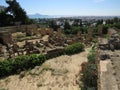 Carthago ruins of capital city of the ancient Carthaginian civilization. UNESCO World Heritage Site Royalty Free Stock Photo