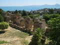 Carthago ruins of capital city of the ancient Carthaginian civilization. UNESCO World Heritage Site Royalty Free Stock Photo