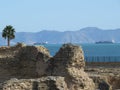 Carthago ruins of capital city of the ancient Carthaginian civilization. UNESCO World Heritage Site Royalty Free Stock Photo