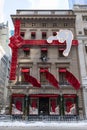 Cartier Boutique with Beautiful Christmas Decorations along Fifth Avenue in Midtown Manhattan of New York City