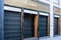 Cartier shop in Frankfurt closed due to Corona.