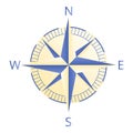 Cartographer compass icon, cartoon style