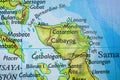 Cartographic image of Samar region in Philippines.. Royalty Free Stock Photo