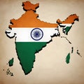 Cartographic Patriotism: Tricolor Splendor Across India, generative ai