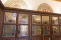 Cartography collection in the Hall of geographical maps in Palazzo Vecchio, Florence, Tuscany, Italy.