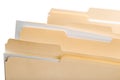 Blank carton folders over white Royalty Free Stock Photo