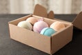 Carton box with bath bombs