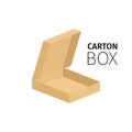 Carton box pack for pizza Royalty Free Stock Photo