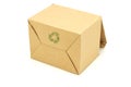 Carton box for recycling Royalty Free Stock Photo