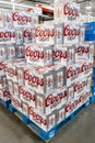 Carton Boxes of Coors Light brand pilsen style beer for sale