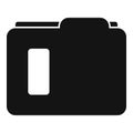 Carton folder icon, simple style Royalty Free Stock Photo