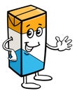 Carton of milk character