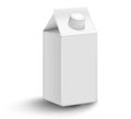 Carton pack mock up for juice, milk. Vector package template. Vector illustration Royalty Free Stock Photo