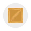 Carton vector flat color icon Royalty Free Stock Photo