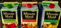 Cartons of Minute Maid Juice