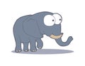 Cartoon adorable elephant