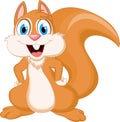 Cartoon adorable squirrel