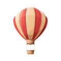 Cartoon air balloon.