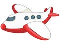 Cartoon Airplane Royalty Free Stock Photo