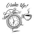 Cartoon alarm clock