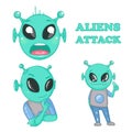 Cartoon alien