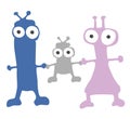 Cartoon alien family