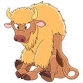 Cartoon American Bison