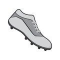 Cartoon american football shoes