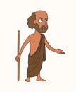 Cartoon ancient Greek orator