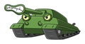Cartoon anger tank