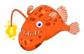 Cartoon anglerfish