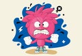 Cartoon angry boyCartoon angry boy. illustration of an excited boy