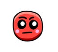 A Very Cartoon Angry Emoticon