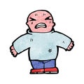 cartoon angry man Royalty Free Stock Photo